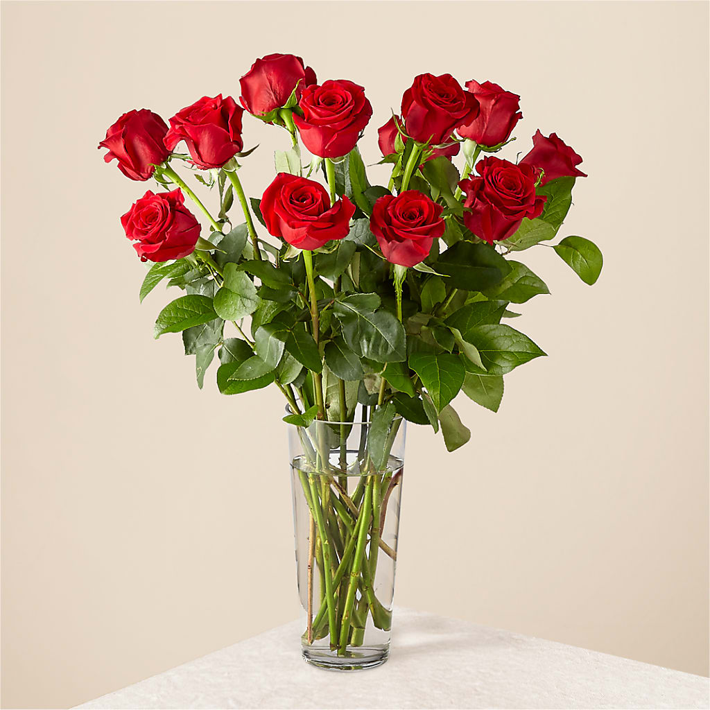 Long Stem Red Rose Bouquet – The Bloom Centre, Houston TX