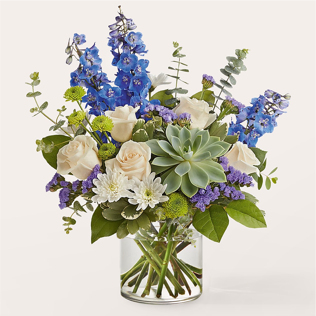 Cerulean Waves Bouquet – The Bloom Centre, Houston TX