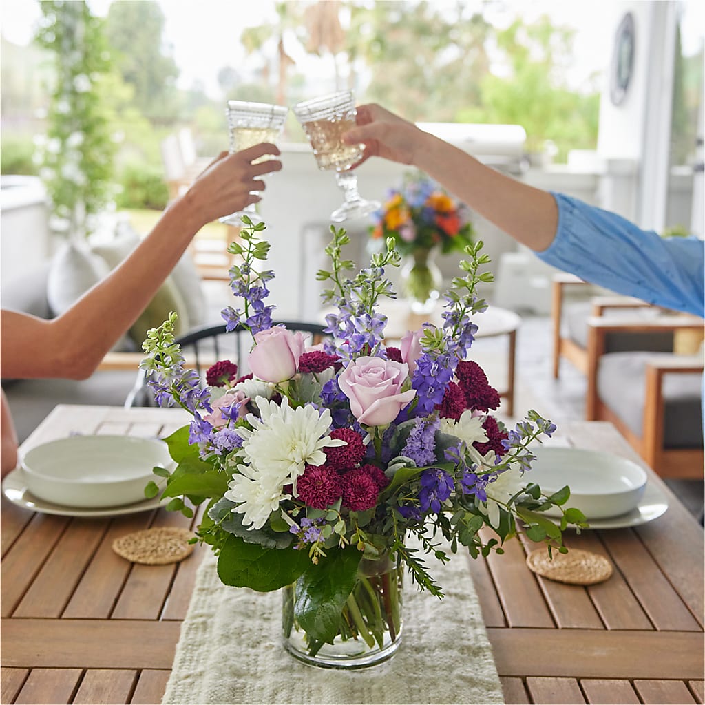 Violet Frost Bouquet – The Bloom Centre, Houston TX