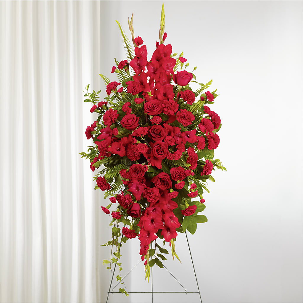 From the Heart Standing Spray – The Bloom Centre, Houston TX