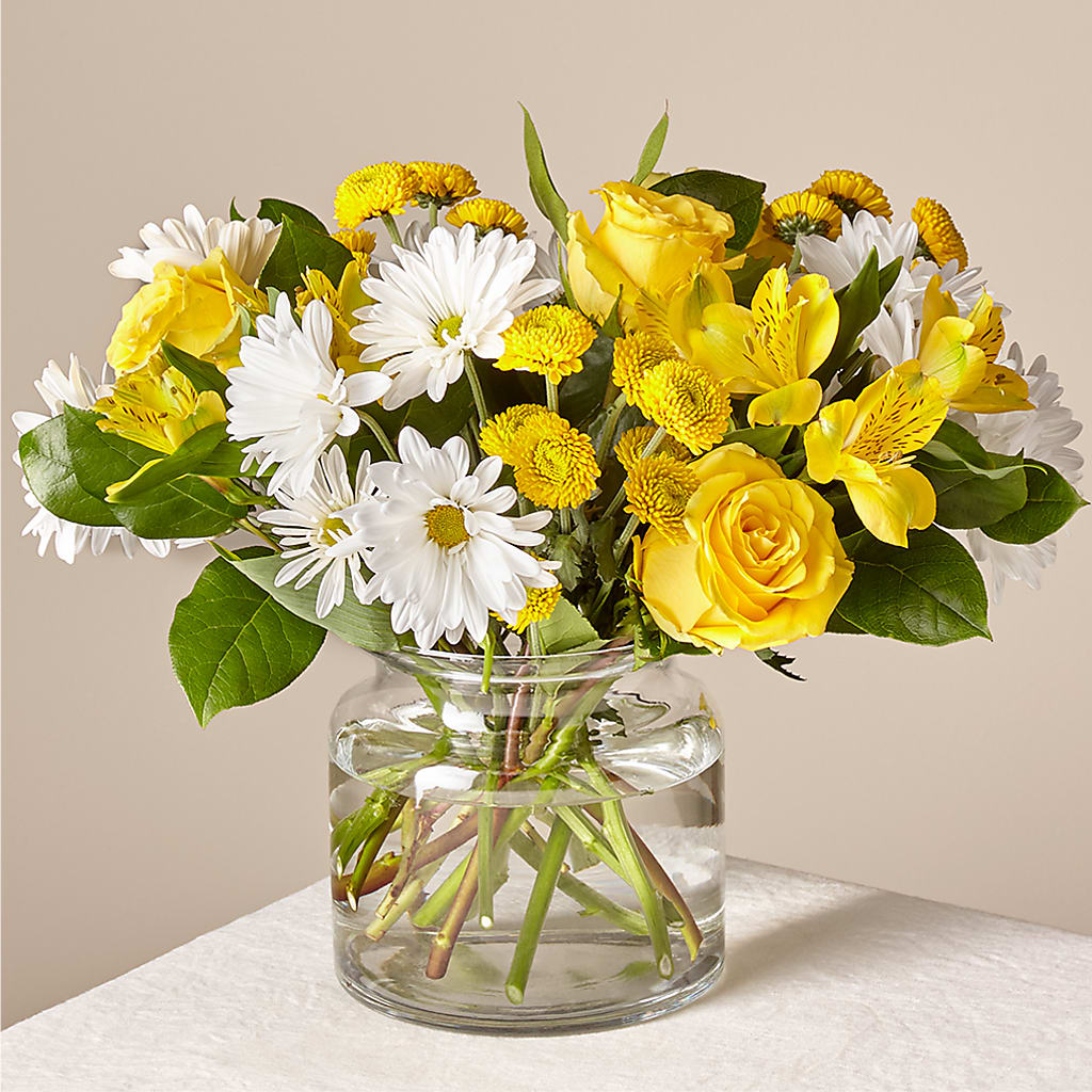 Sunny Sentiments Bouquet – The Bloom Centre, Houston TX
