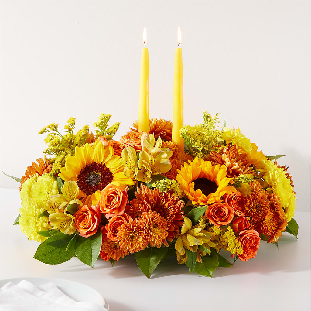 Autumn Harmony Centerpiece – The Bloom Centre, Houston TX