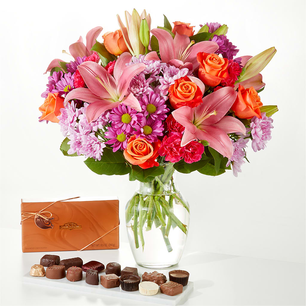 One and Only Bouquet and Chocolate Bundle – The Bloom Centre, Houston TX