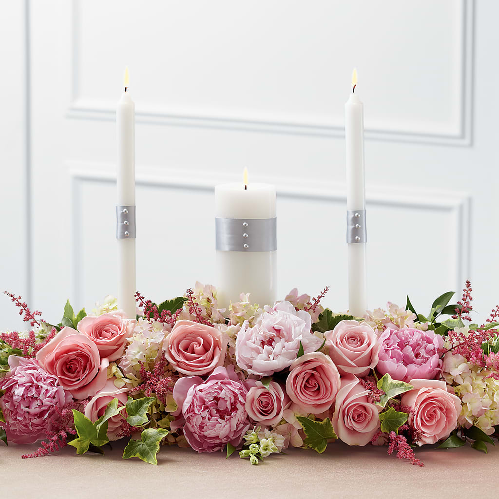 Worldwide Romance Unity Candle Arrangement – The Bloom Centre, Houston TX