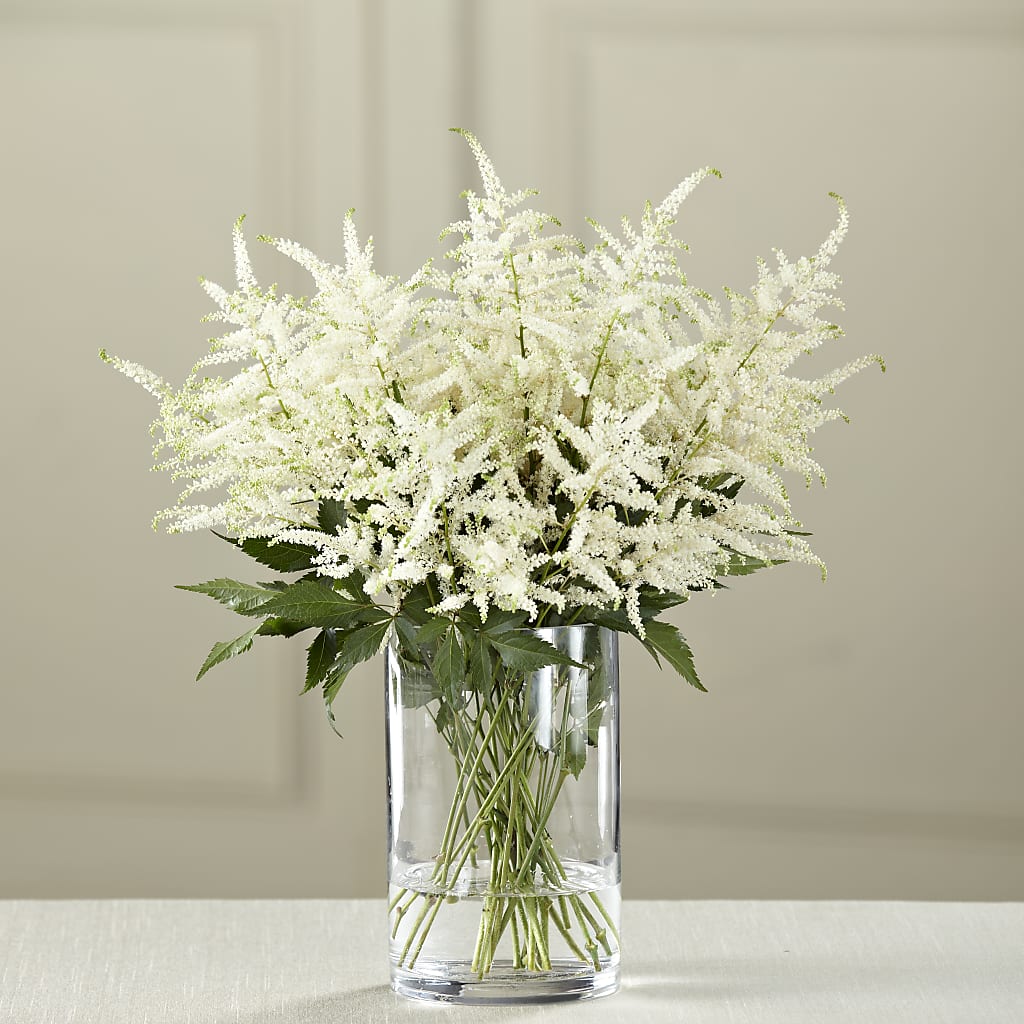 White Astilbe Bouquet – The Bloom Centre, Houston TX