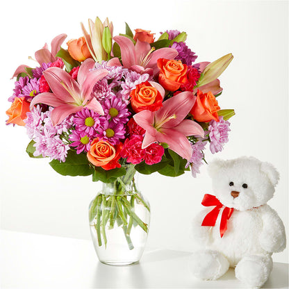 One and Only Bouquet and Bear Bundle –  The Bloom Centre, Houston TX