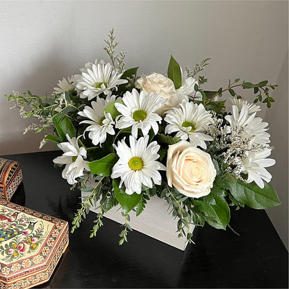 Fresh Linen Box Bouquet –  The Bloom Centre, Houston TX