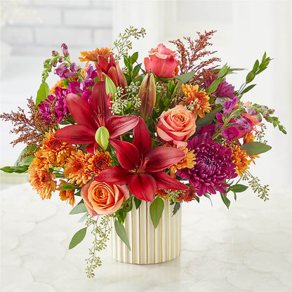 Burgundy Landscape Bouquet –  The Bloom Centre, Houston TX