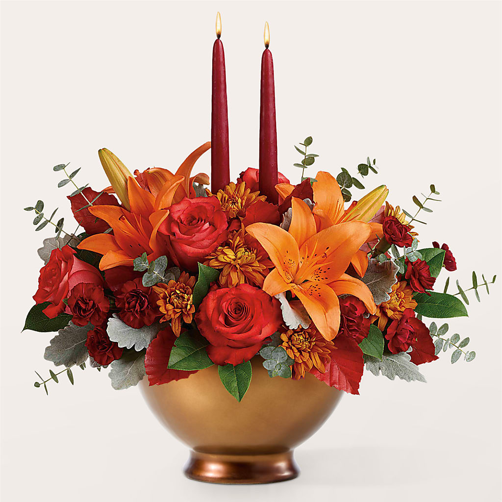 Fruits of Fall Centerpiece –  The Bloom Centre, Houston TX