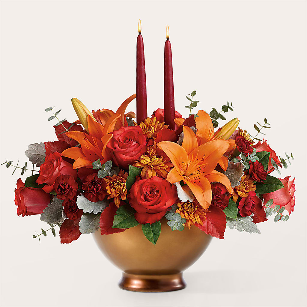 Fruits of Fall Centerpiece –  The Bloom Centre, Houston TX