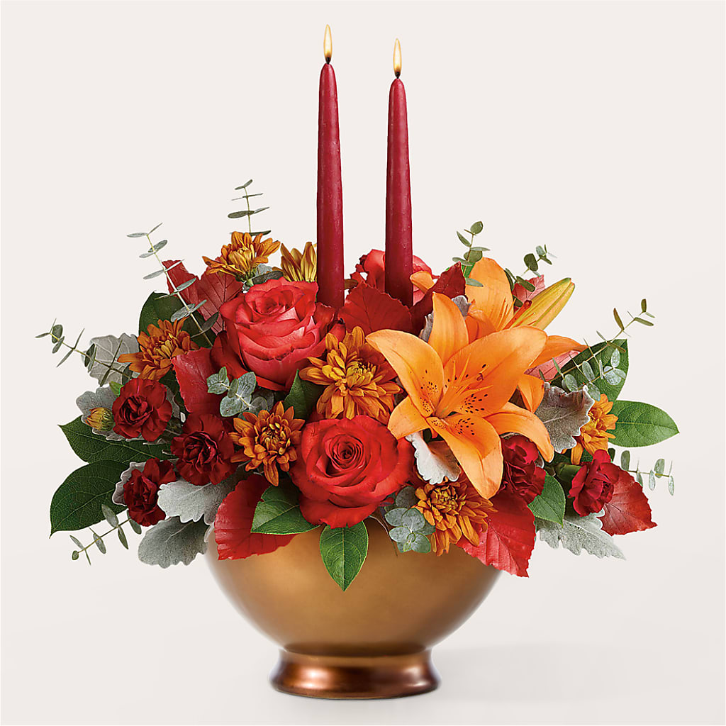 Fruits of Fall Centerpiece –  The Bloom Centre, Houston TX