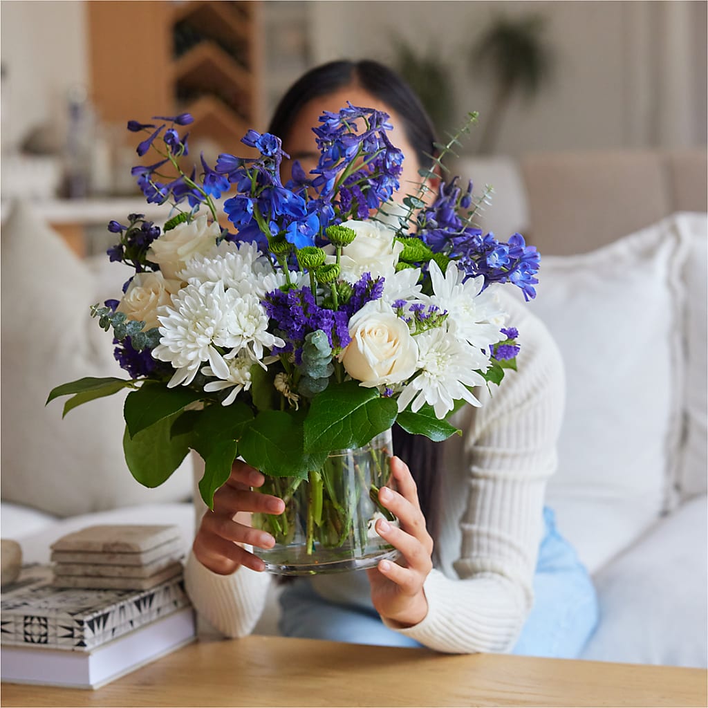 Cerulean Waves Bouquet –  The Bloom Centre, Houston TX