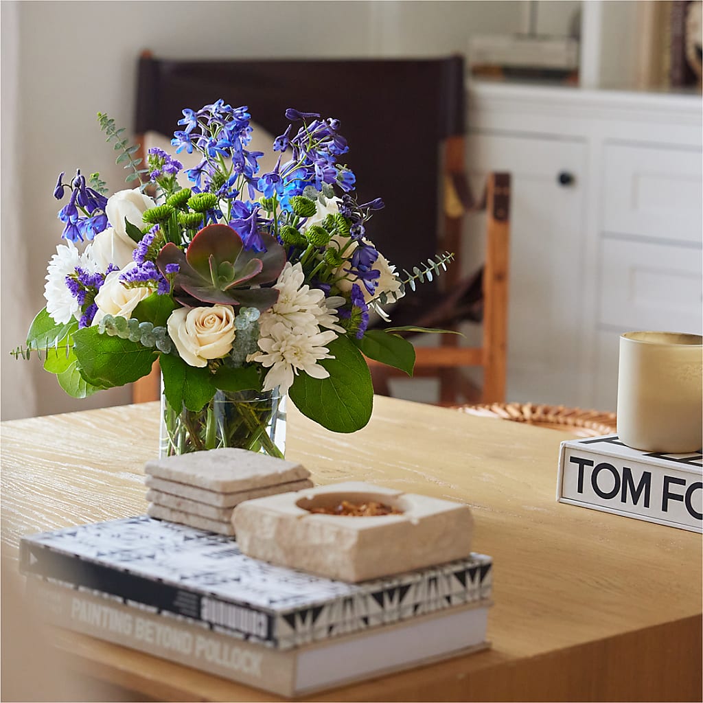 Cerulean Waves Bouquet –  The Bloom Centre, Houston TX