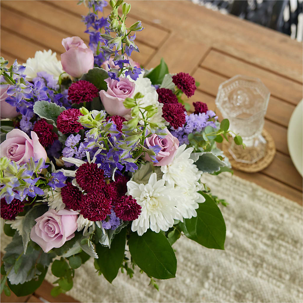 Violet Frost Bouquet –  The Bloom Centre, Houston TX