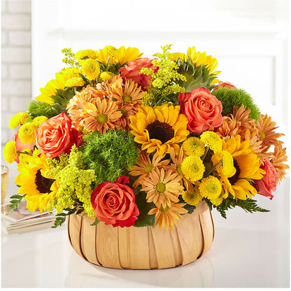 Harvest Sunflower Basket –  The Bloom Centre, Houston TX