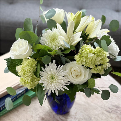 Snowy Dreams Bouquet –  The Bloom Centre, Houston TX