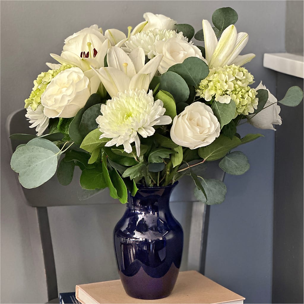 Snowy Dreams Bouquet –  The Bloom Centre, Houston TX