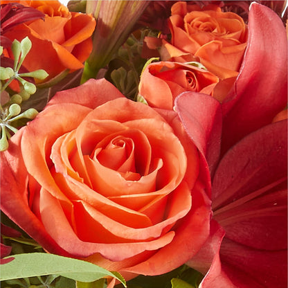 Crimson Leaves Bouquet –  The Bloom Centre, Houston TX