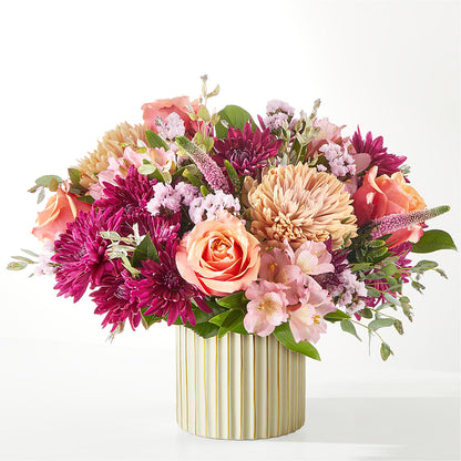 Berry Cobbler Bouquet with Ivory Vase –  The Bloom Centre, Houston TX