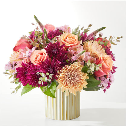Berry Cobbler Bouquet with Ivory Vase –  The Bloom Centre, Houston TX