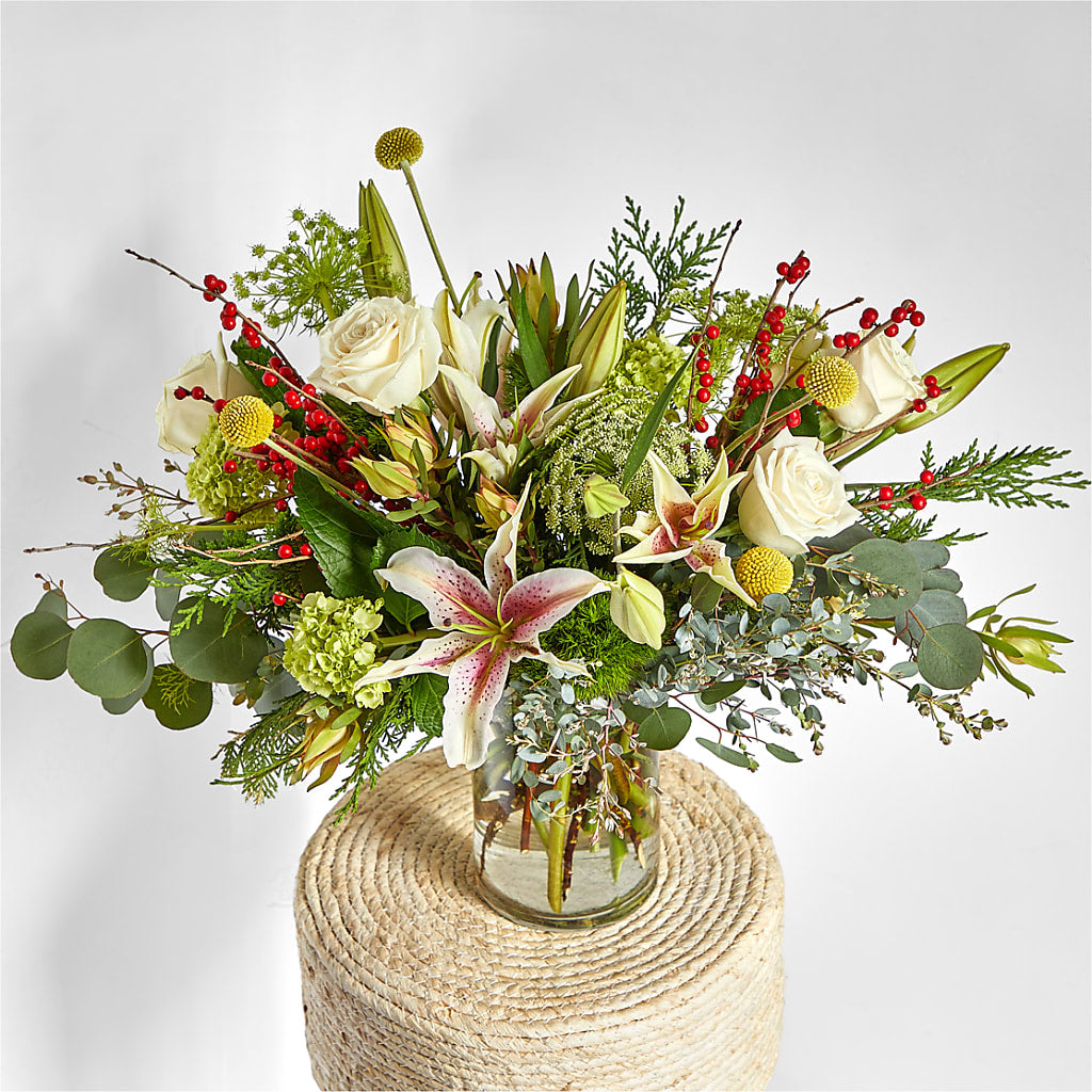 Berry & Bright Bouquet –  The Bloom Centre, Houston TX
