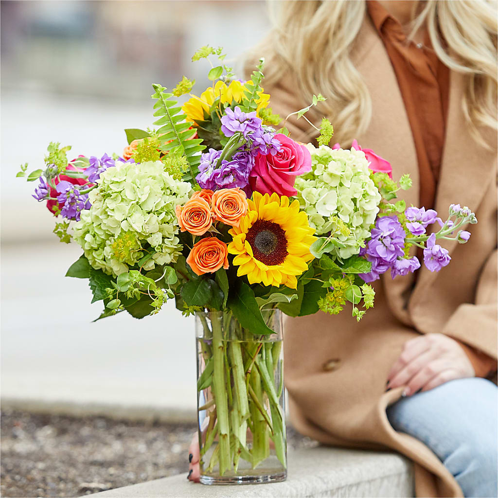 Vibrant Greetings Bouquet –  The Bloom Centre, Houston TX