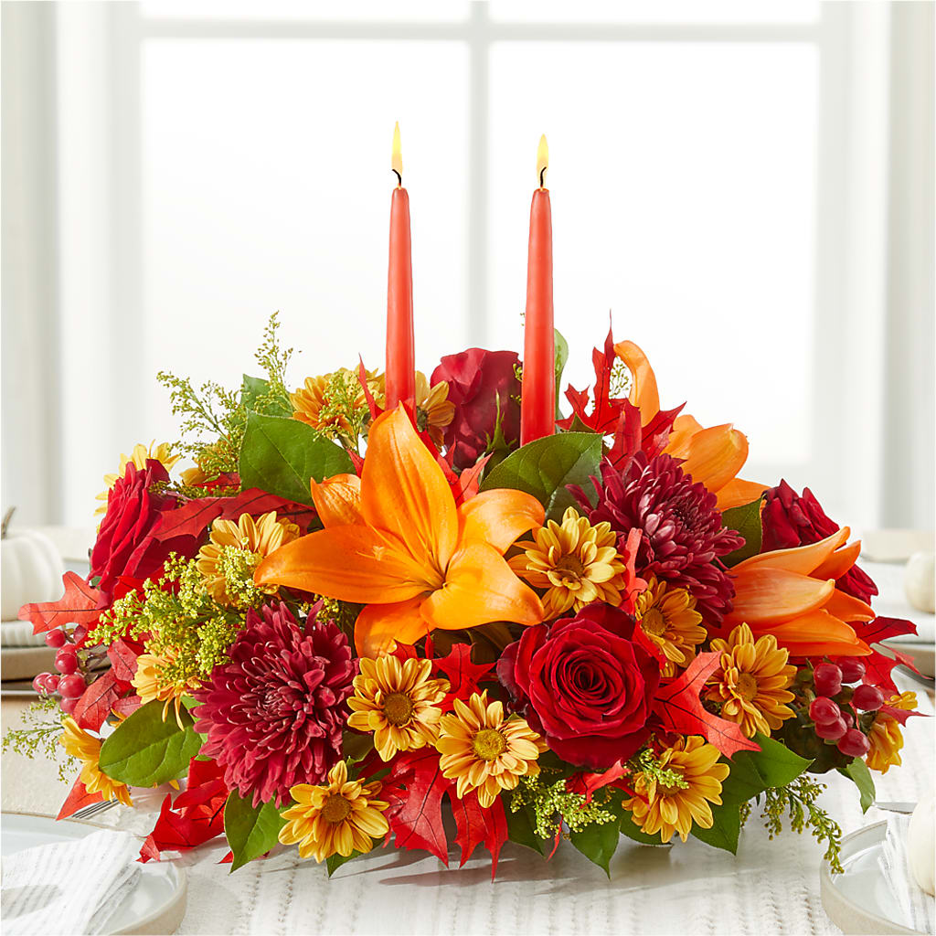 Autumn's Embrace Centerpiece –  The Bloom Centre, Houston TX