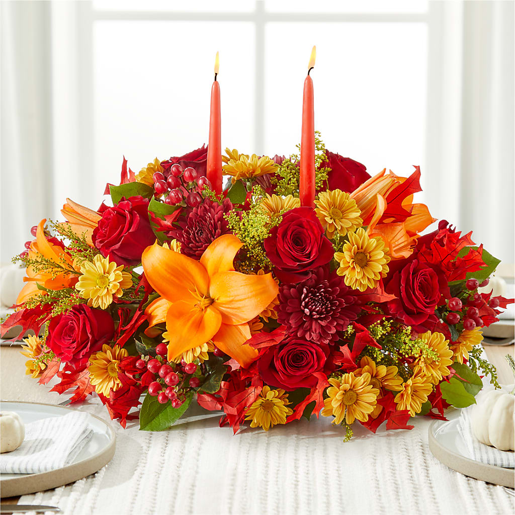 Autumn's Embrace Centerpiece –  The Bloom Centre, Houston TX