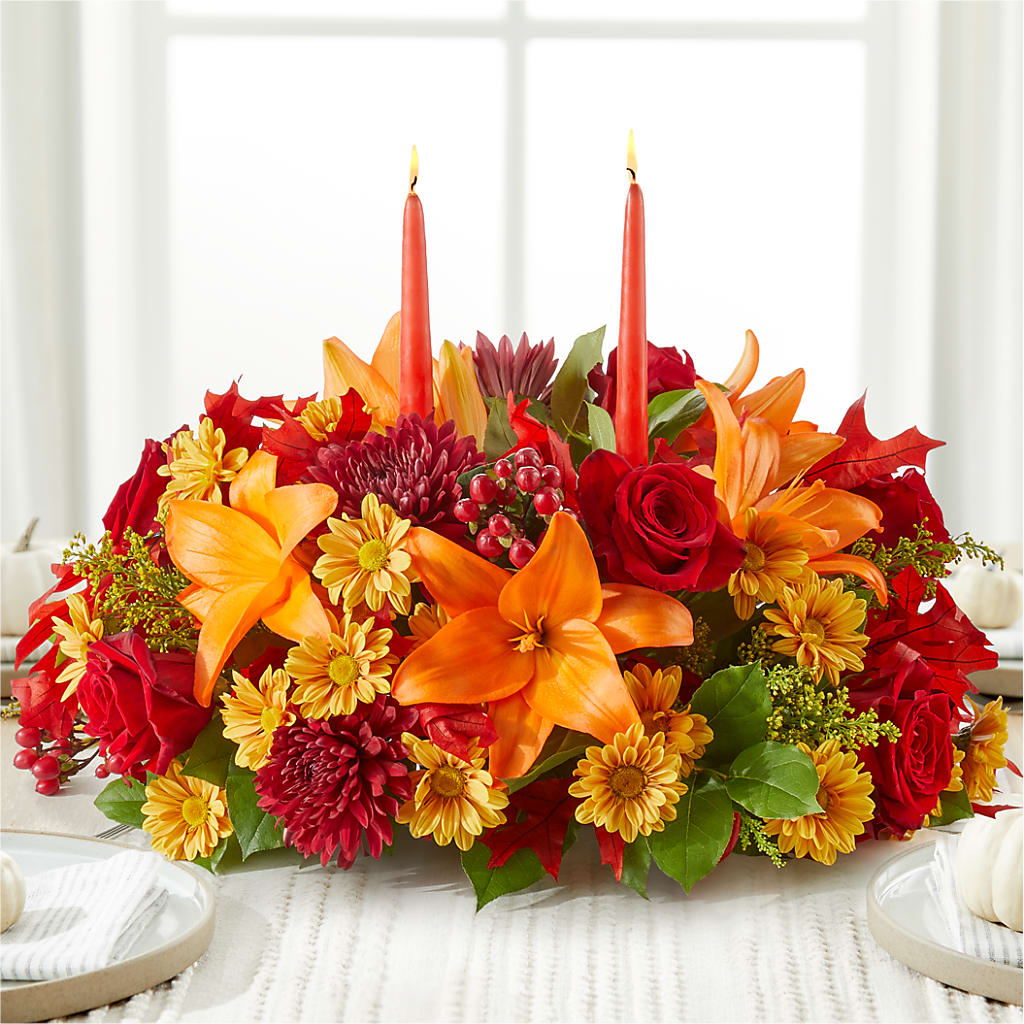 Autumn's Embrace Centerpiece –  The Bloom Centre, Houston TX