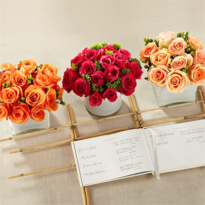 Dawn Rose Centerpiece –  The Bloom Centre, Houston TX