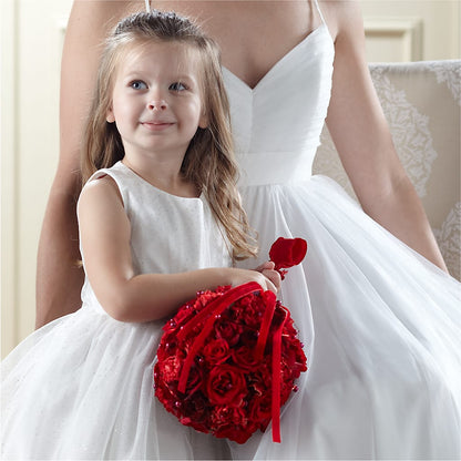 Pure at Heart Flower Girl Arrangement –  The Bloom Centre, Houston TX